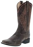  Ariat Damen Cowboy Stiefel 25038 Round UP Rio Westernreitstiefel Braun 38.5 EU