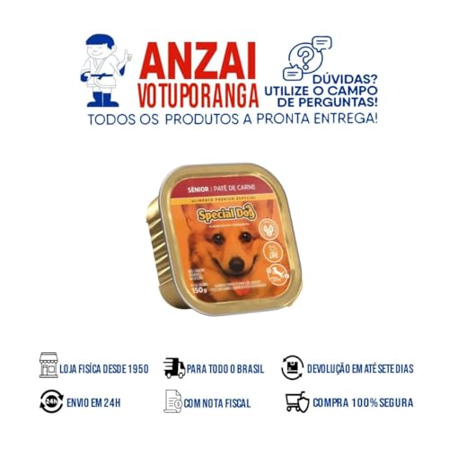 KIT COM 2 SPECIAL DOG PATÊ CÃO SENIOR CARNE 150GR