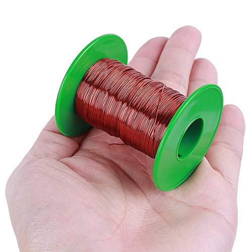 Copper Wire,0.35mm x110m Enamelled Copper Magnet Wire Round Copper Wiring for Transformer Inductor Coil Relay Motor Coil Winding