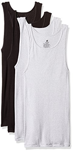 Hanes maillots de corps débardeur tricot homme sous-vêtement coton blanc pack de 6