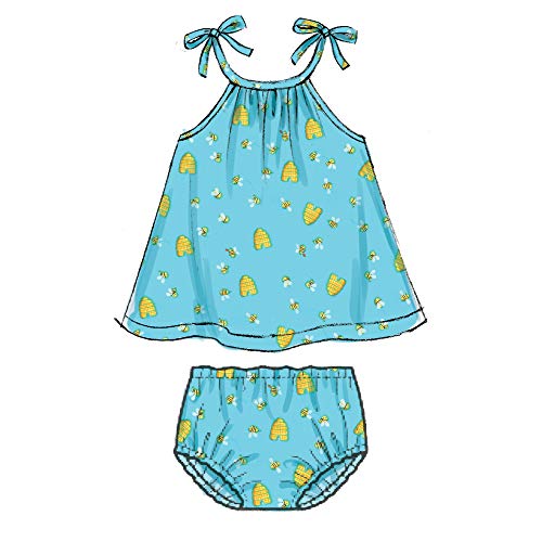 Butterick Patterns Toddler Girl's Underwear, Romper, And Dress Sewing Patterns, Nb-S-M-L-Xl, White #TOP4