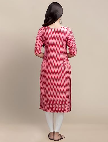 Image of Dream Beauty Fashion Women's Polyester Round Neck 3 /4 Sleeve Casual Straight Kurti (Kurti-Parent-1)