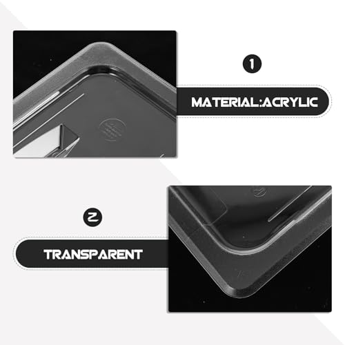 Tapa de sartén de buffet NUOBESTY transparente y reutilizable para hostelería 4