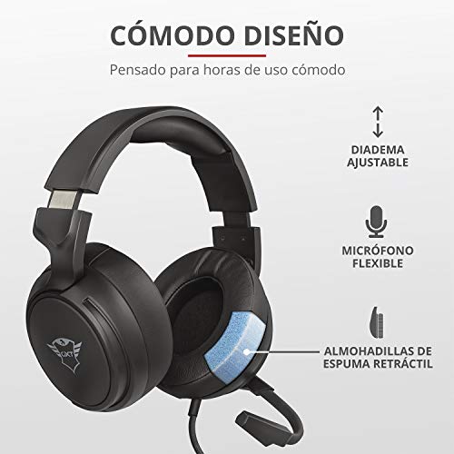 Trust-GXT-433-Pylo-Auriculares-Gamer-con-Microfono-Plegable-Unidades-de-Altavoces-Activos-de-50-mm-Cable-Trenzado-para-PS4-PS5-PC-Nintendo-Switch-Xbox-One-Xbox-Series-X-Negro