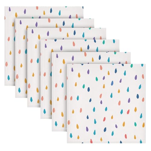 Set de 6 Servilletas de Tela 20x20in Color Raindrops miniatura 2
