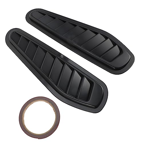 STOBAZA 1Pair Car Hood Vent Cover Engine Hood Decoration Easy Installation Durable Air Flow Trim for Car Modification Stylish and Practical Car Accessories