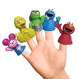 Sesame Street 5 Piece Finger Puppet Set - Easter Basket Stuffers, Easter Egg Fillers, Easter Decorations, Party Favors, Educational, Playtime, Bath Toys (69230), 0.14 pounds