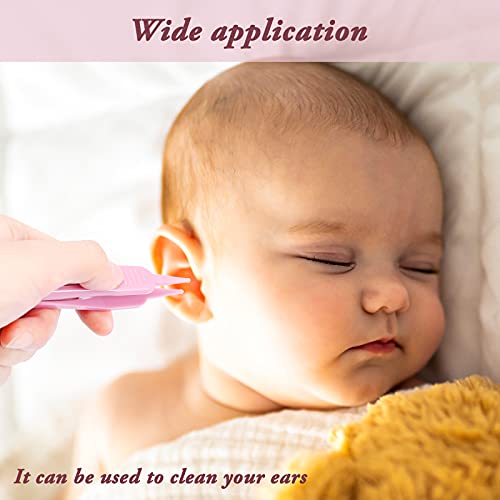 4 Pieces Infant Nose Cleaning Tweezer With Led Light Safe And Effective Booger Plier For Infant Cleaning Pincet Forceps Round-Head Clip Care Ear Nose Navel Clean Tool Nipper For Relieves Stuffy Nose #TOP6