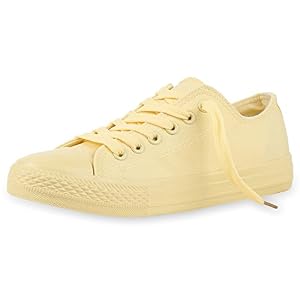 best-boots best-boots Damen Turnschuh Sneaker Schnürer Slipper Halbschuhe sportlich Damen Sneakers Gelb Neu Nuovo 39