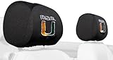 NCAA Miami Hurricanes Headrest Covers, Set of 2