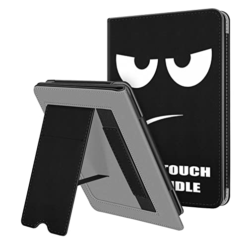 Fintie Stand Case For 6.8 Inch Kindle Paperwhite (11Th Generation-2021) And Kindle Paperwhite Signature Edition - Premium Pu Leather Sleeve Cover With Card Slot And Hand Strap, Don'T Touch cover