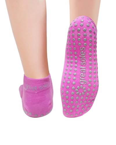Pilates Socks With Grips For Women, Non Slip Socks for Pilates-Yoga Barre Dance -2pk