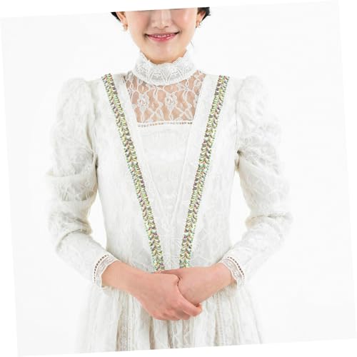Accesorios de boda: cadena de cristales AB dorada para diseño DIY 8