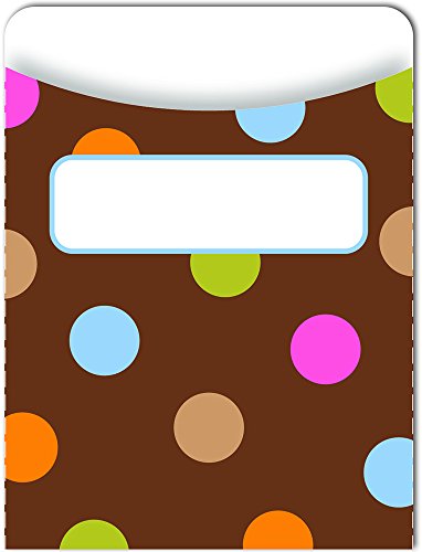 Creative Teaching Press Dots on Chocolate Library Pockets (6919)