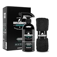 GENTLEMONKEYS Profi Cockpitpflege Auto (500ml) inkl. Mikrofasertuch • Innenraumreiniger für Reinigung & Pflege aller Kunststoffe & Glattleder • Farbauffrischung & Schutz • Auto Reinigungsset