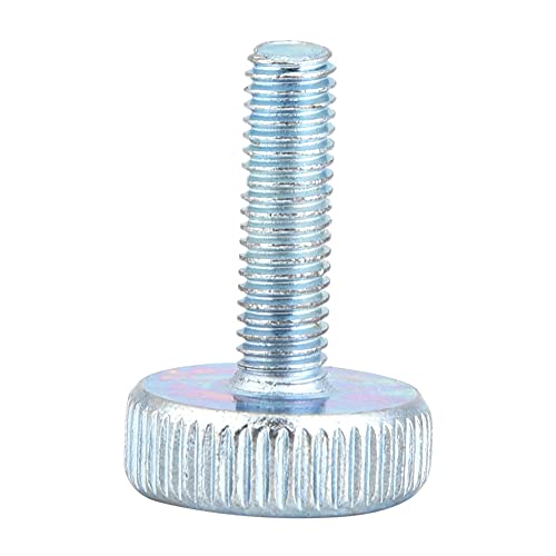 Vis à Oreilles M5 Vis à Oreilles Zinguées, à Tête Moletée Boulons à Tête Moletée Plate en Acier au Carbone à Boulons Moletées à Plate pour la