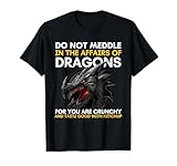 Do Not Meddle in The Affairs of Dragons for You are Crunchy T-Shirt