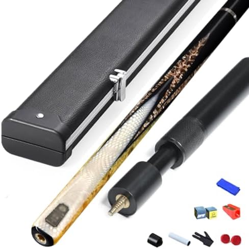 DOOKAA Pool cue Pool cue Stick Billiard cue Sticks 3/4 Split Chinese Style Black Eight American Nine-cue Billiard cue 10MM11.5MM(Color:4,Size:11.5MM)