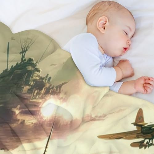 Couverture en flannel avion couverture polaire douce lit - 4