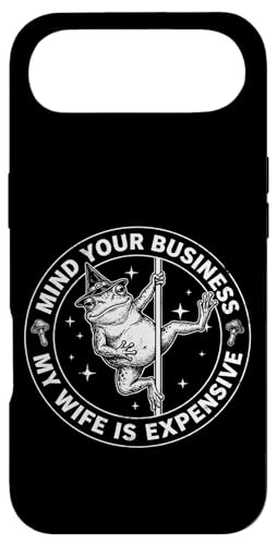 Mind Your Business My Wife is Expensive Funny Frog Husband �X�}�z�P�[�X iPhone Air �p
