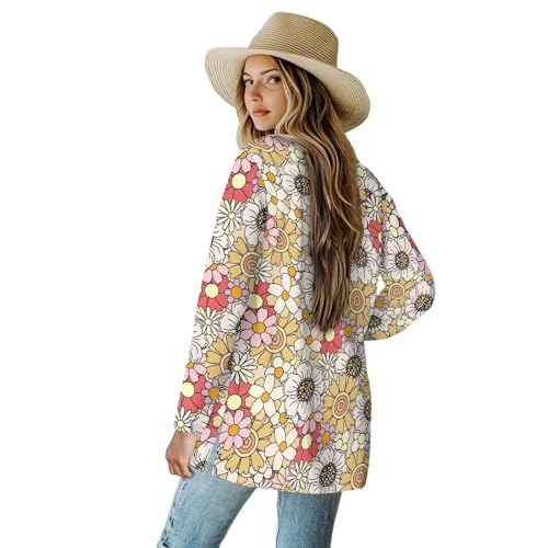 Image of Womens Open Fron Cardigan Sweaters Long Sleeve Tops Daily Coats