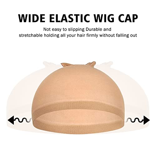 Wig Accessory Essentials Kit Lace Front Wig Glue & Remover, Wig Caps, Elastic Band, Hair Wax Stick, Edge Control, Edge Brush, Hair Shear Dermaplanning Razor Tool And Edge Scarf - 10Pcs #TOP4