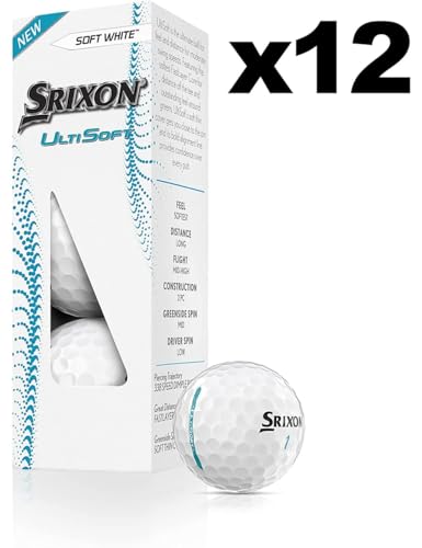 Balle de golf Srixon UltiSoft basse compression toucher doux blanc - 3
