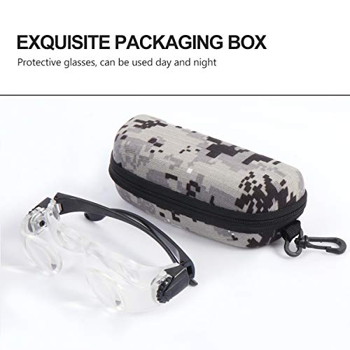 ABOOFAN 1Pc lupa de pesca portátil óculos telescópio lupa binóculos