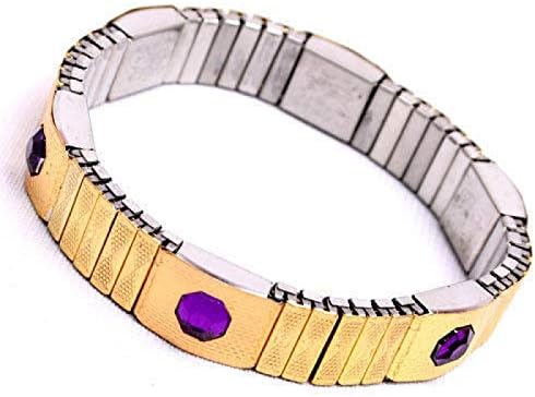 Magnetic Bracelet for Men & Women Round Purple