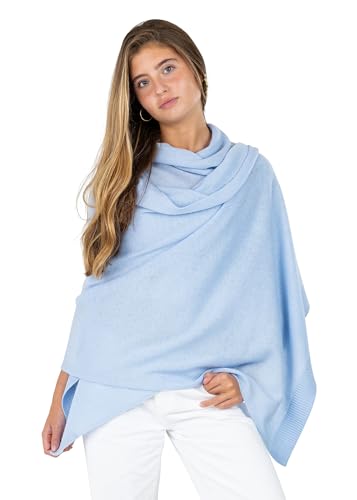 Velanio Cashmere Luxury Knitted Wrap Travel Shawl Scarf, Pashmina Stole, All-Season Scarf for Women Cashmere Wool Blend