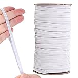 White Flat Elastic 6mm x 10m – Premium Elastic Band for Sewing, Crafting, and DIY Projects