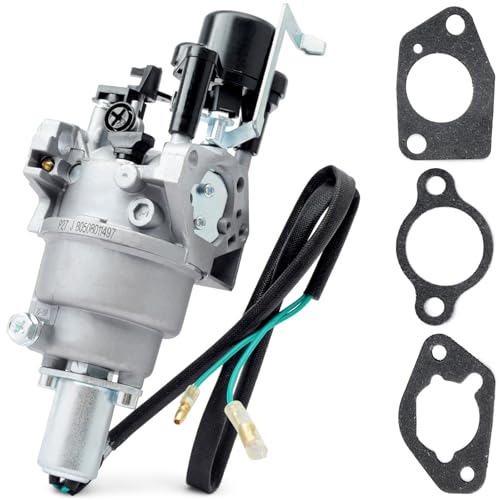 Esttlamer Carburetor Kit Compatible with Westinghouse WGen9500DF WGen9500DFC Portable Generator Dual Fuel 457CC Engine 12500 Peak Watts, with 3 Gasket