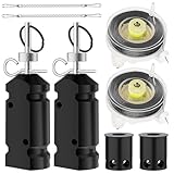 BULLIX Perimeter Trip Alarm,12 Gauge Camping Trip Wire Alarm Device, Home Defense Weapon for Outdoor and Bear Deterrent（Kevlar Cord&Adapter Included） (B)