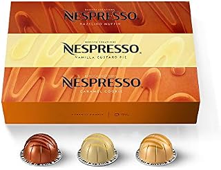 Nespresso Capsules VertuoLine, Barista Flavored Pack, Mild Roast Coffee, 30 Count Coffee Pods