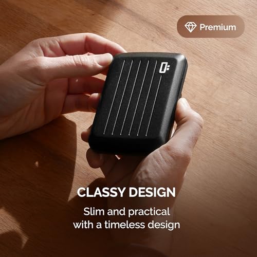 Image of OGON -DESIGNS- Slim RFID Blocking Aluminum Card Holder Wallet - OSLO