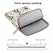 MoKo 9-11 Zoll Bestickt Daisy Sleeve Tasche für New 11-inch iPad Pro M4/iPad Air M2 2024, iPad Air 5/4/3 10.9"/10.5",iPad Pro 11 M2, iPad 10th 10.9, iPad 9/8th Gen 10.2, Tab S8/S9 11",Weiße Gänseblume