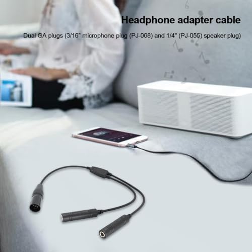 Adaptador GA Dual Plugs a XLR 5 Pines para Auriculares miniatura 5