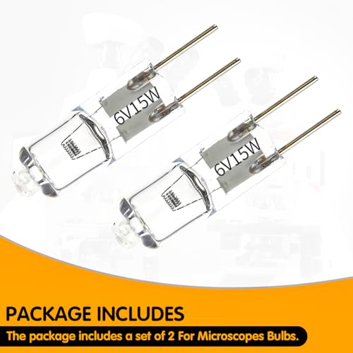 MOTOQUEEN for Microscopes Bulb 2 Pcs 6V 15W Halogen Bulbs with G4 Bi-Pin Base - Thumbnail 5