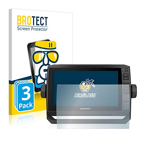 BROTECT (3 Stück Schutzglas für Garmin ECHOMAP UHD 92sv Schutzfolie Made in Germany Panzer Folie Glas Displayschutz [ 9H, Anti-Fingerprint]
