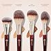 BK BEAUTY - ESSENTIALS FACE BRUSH SET (4PC) - Professional Makeup Brush Set for Liquid or Cream Foundations, Powder, Bronzer, Blush | Premium Makeup Brushes for Flawless Application
