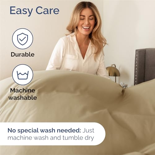 Image of King 6 Piece Bed Sheet Set - Comfy, Breathable & Cooling Sheets - Beige | Ultra Soft Hotel Luxury Bedding Set w / 8-16 Inch Deep Pockets - 1 Flat & 1 Fitted Sheet & 4 Pillowcases - Wrinkle & Fade Free