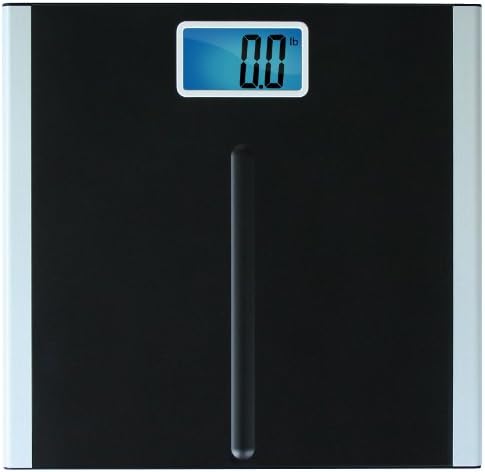 Eat Smart Precision Premium Digital Bathroom Scale with 3.5 inch Readout Display and "Step-On" Technology, Bath Scale for Body Weight, 400 lb Capacity, Black