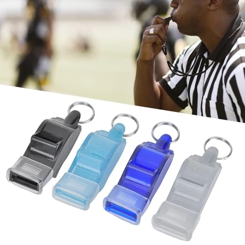 Silbatos deportivos ABS con cuerda y protector de dientes x4 miniatura 4
