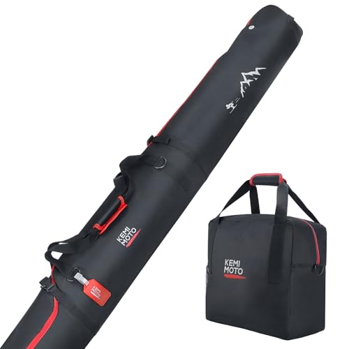 KEMIMOTO Ski and Boot Bag Combo (Red)