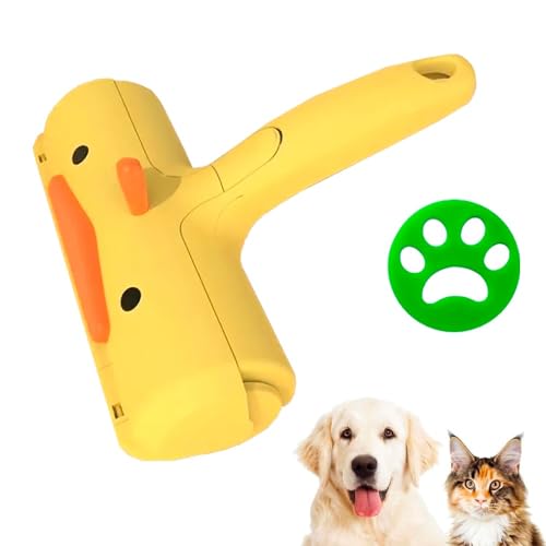 Pet Hair Remover and Reusable Lint Roller - Cat and Dog Hair Remover for Furniture, Couch, Carpet, Clothing and Bedding - Portable, Multi-Surface Fur Removal Tool