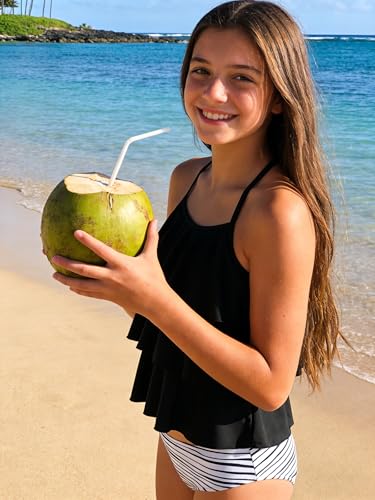 Image of UIQUR Girls Swimsuit Two Pieces Tankini Set Bikini Bathing Suits 7-16Y