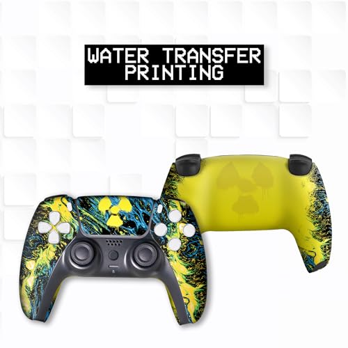 Image of Radioactiive Custom PS-5 Controller Wireless compatible with Play-Station 5 Console by BCB Controllers | Proudly Customized in USA with Permanent HYDRO-DIP Printing (NOT JUST A SKIN)