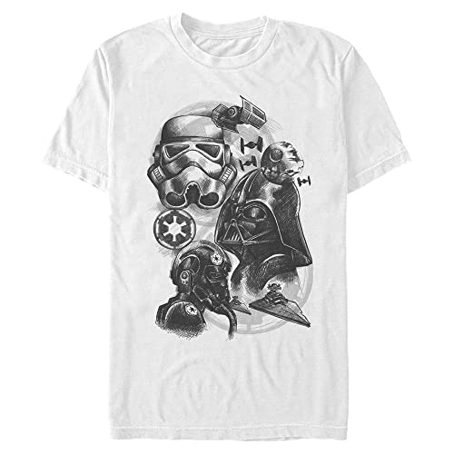 T-shirt Star Wars manches courtes homme 3XL haut noir coton confortable