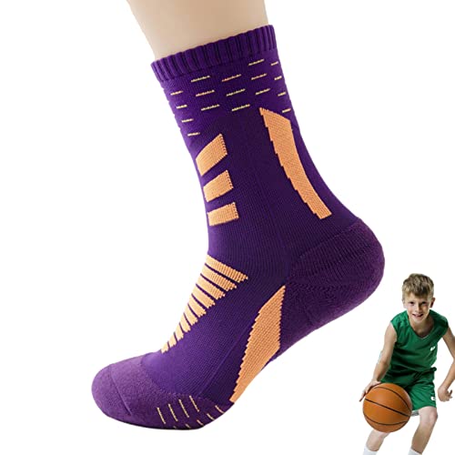 Basketbal Sokken Jeugd Jongens - Ademende wandelsokken voor buitenpaden voor heren,Lichtgewicht vochtafvoerende zweetregulerende sokken Caizhe - Afbeelding 8