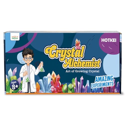 Image of HOTKEI Crystal Growing Science Experiment Kit Games Birthday Gift Toys for Boys Girls Kids Age 8 9 10 12 14 15 Years Old DIY STEM Educational Learning Science Project Kit Box for Kids